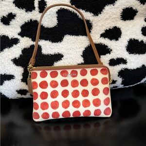 Coach Red Polka Dot Wristlet